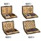 Urbalabs Wooden Viking Sword Shield Dice Card Jewelry Box Treasure Chest Wood Jewelry Boxes Organizers Treasure Chest Compartments Handm product 6